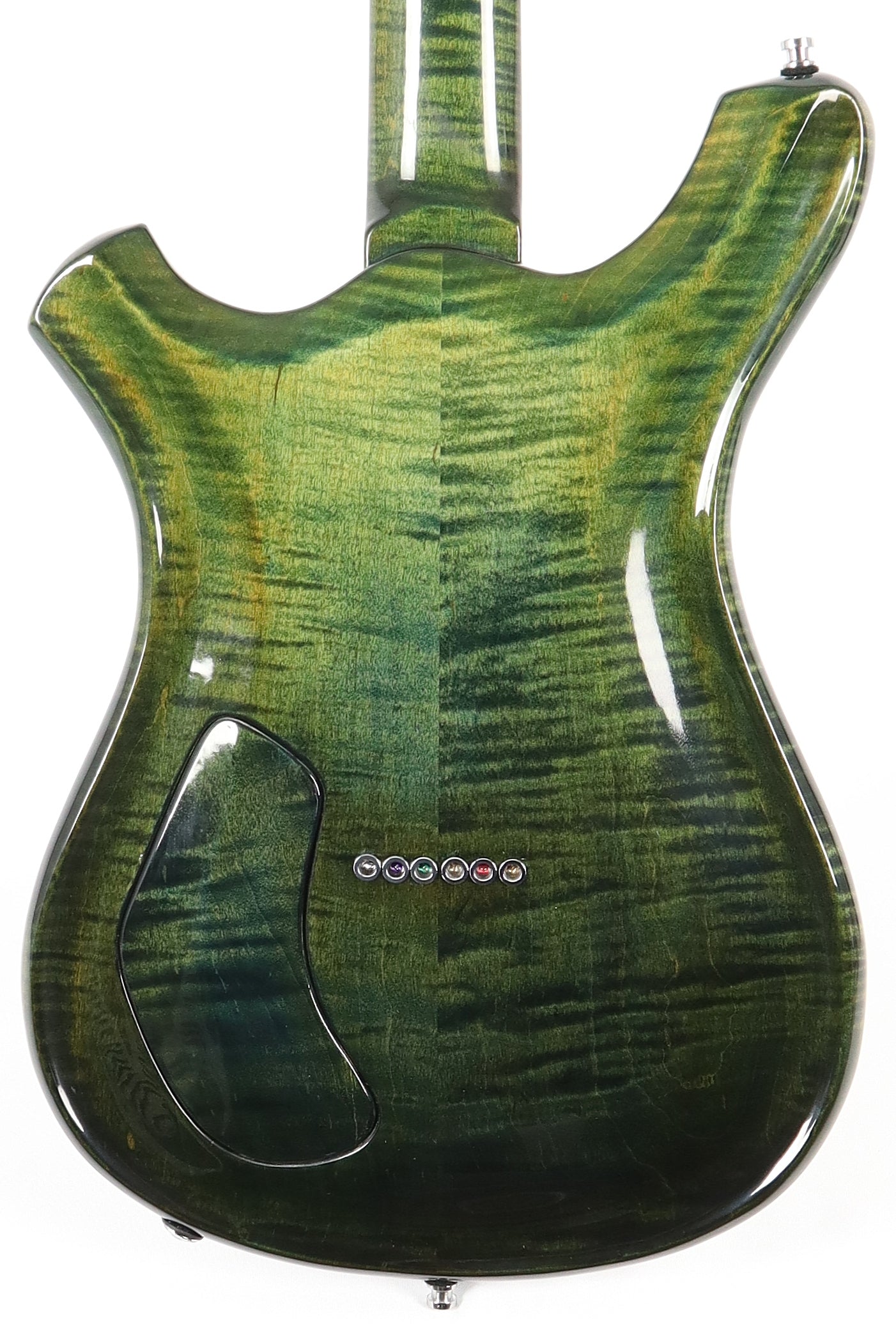 Anu Green Custom Electric Guitar made by Master Luthier Kenny Johns w/ Hard Case