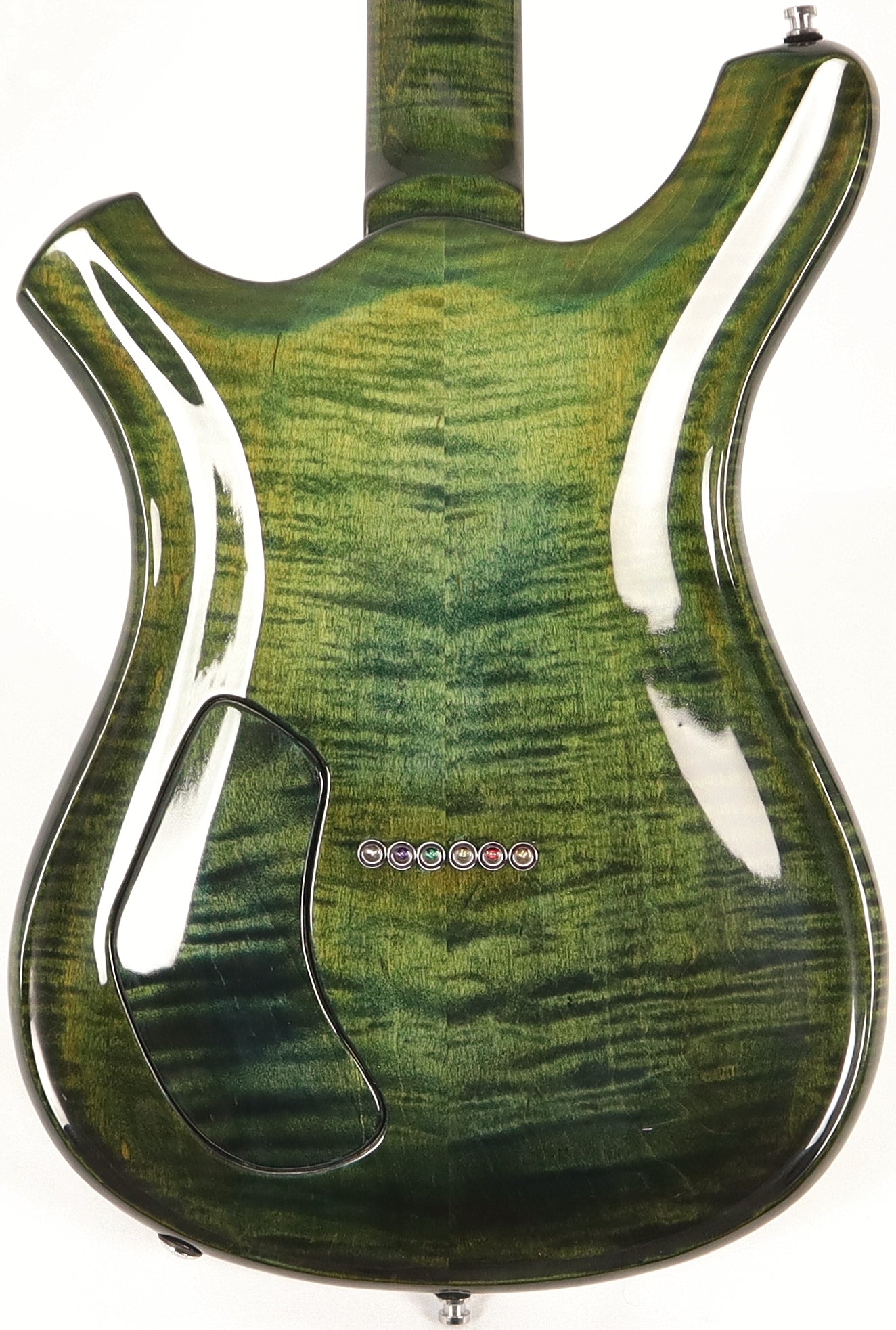 Anu Green Custom Electric Guitar made by Master Luthier Kenny Johns w/ Hard Case