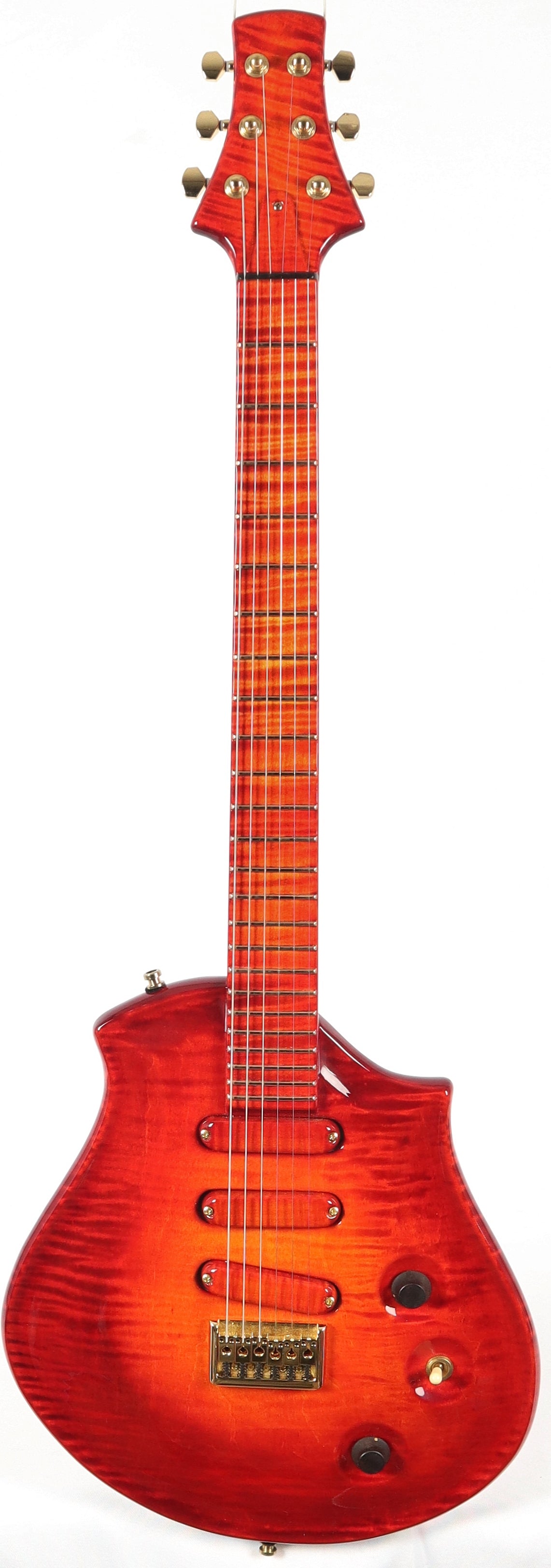 Anu Amber Electric Guitar made by Master Luthier Kenny Johns w/ Hard Case