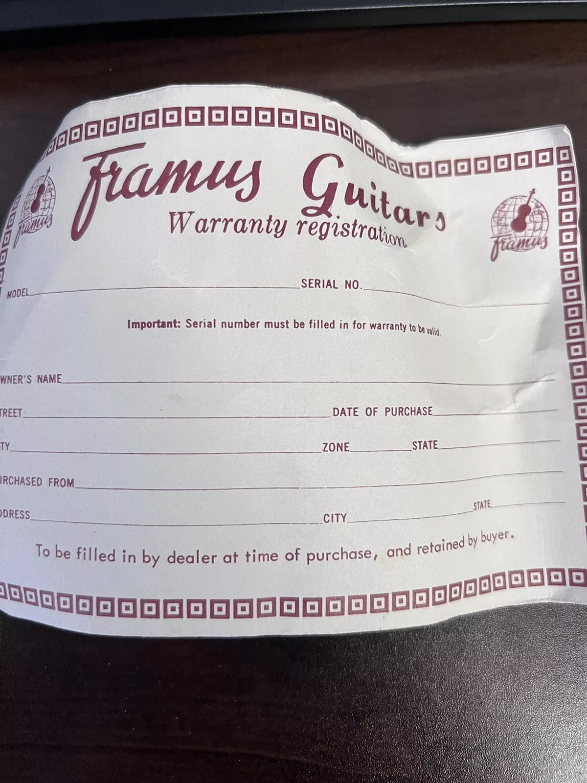 Vintage 1969 Framus Texan 5/196 Acoustic Guitar w/ Case Made in Germany